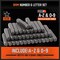 37 Pieces Number and Letter Stamp Set 1/4 (6mm) (A-Z & 0-9 + Stars) Punch Perfect for Imprinting Metal Stamping kit, Plastic, Wood, Leather